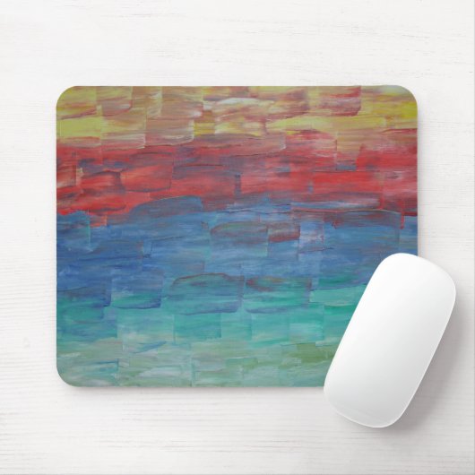 Artsy Muismat Sunset Over Lake (Met muis)