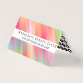 Artsy Neon Pink Yellow Abstract Moderne penseelstr Visitekaartje (Voorkant)