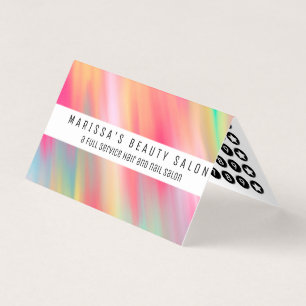 Artsy Neon Pink Yellow Abstract Moderne penseelstr Visitekaartje