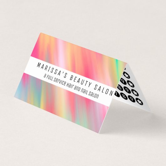 Artsy Neon Pink Yellow Abstract Moderne penseelstr Visitekaartje (Voorkant)