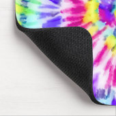 Artsy Neon Rainbow Tie Dye Waterverf Patroon Muismat (Hoek)