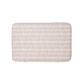 Artsy Neutral Earth Tone Zand Witte Zigzag Stripes Badmat (Voorkant)