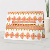 Artsy ontwerp in perzik kaart (Achterkant)