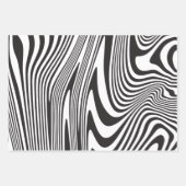 Artsy Op-Art Artiest Abstracte Kunst Moderne Midee Inpakpapier Vel (Voorkant 3)