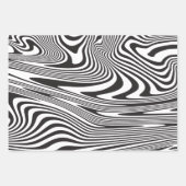 Artsy Op-Art Artiest Abstracte Kunst Moderne Midee Inpakpapier Vel (Voorkant)