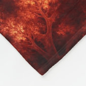 Artsy Oranje bomen Fleece Deken (Hoek)