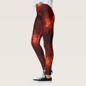 Artsy Oranje bomen Leggings (Links)