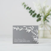 Artsy Oriental Zen Bamboo Shrub Cadeaubon Kortingskaartje (Staand voorkant)