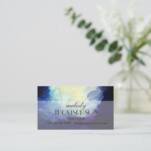 Artsy originele Abstracte Visitekaartjes (Staand voorkant)