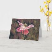 Artsy Ornamental Poppy Wildflower Art Note Kaart (Gele Bloem)