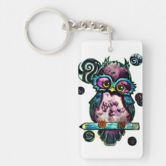 Artsy Owl Sleutelhanger