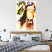 *~* Artsy Paard Equine AR22 Artistieke Canvas Prin (Insitu (Slaapkamer))