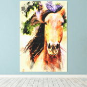 *~* Artsy Paard Equine AR22 Artistieke Canvas Prin (Insitu (Houten vloer))
