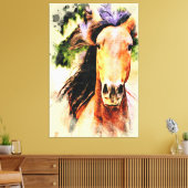 *~* Artsy Paard Equine AR22 Artistieke Canvas Prin (Insitu (Woonkamer))
