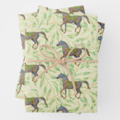 Artsy Paard Wrapping Craft Paper in Groen (In situ)
