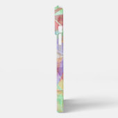 Artsy Paarse roze blauwe groene veelhoek mozaïekku iPhone Hoesje (Linkerkant)