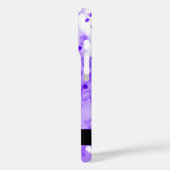 Artsy Paarse Waterverf Verf Spletters met naam Case-Mate iPhone Case (Achterkant / Links)