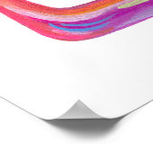 Artsy Painted Shabbat Shalom Poster (Hoek)