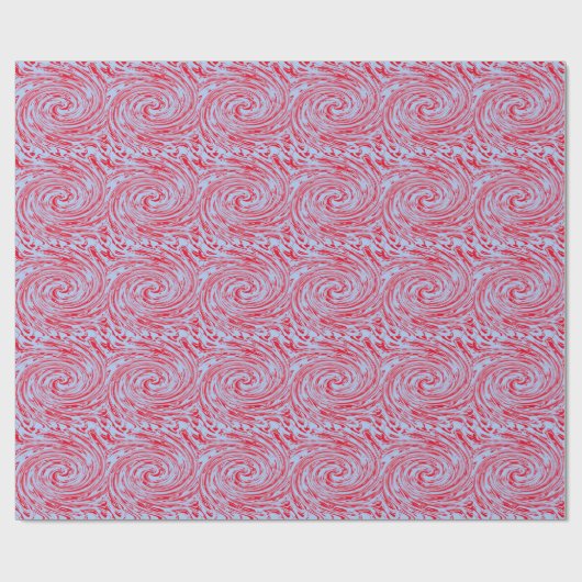 Artsy Patterns Blauw Rood Abstract Waves Kleurrijk Cadeaupapier (Vlak)