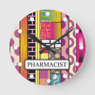 Artsy Pharmacist Gifts Ronde Klok