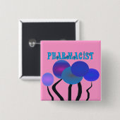 Artsy Pharmcist Gifts Vierkante Button 5,1 Cm (Voorkant /achterkant)