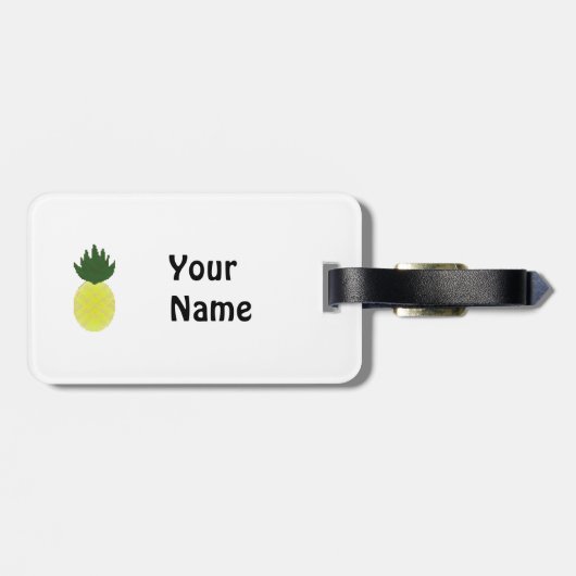 Artsy Pineapple Bagagelabel (Achterkant horizontaal)