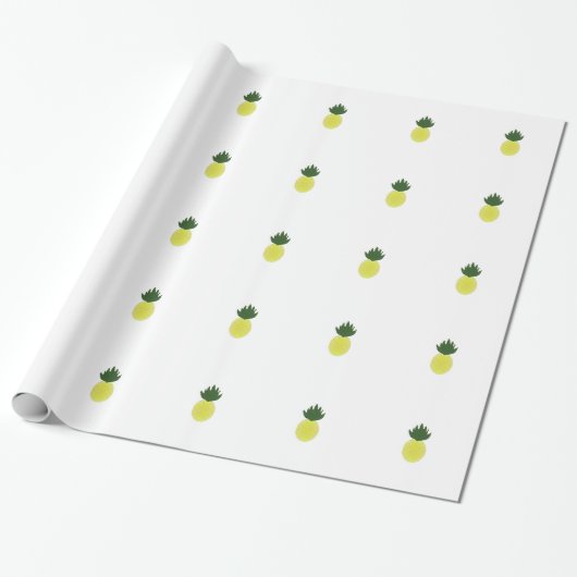 Artsy Pineapple Cadeaupapier (Uitgerold)