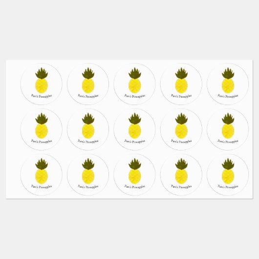 Artsy Pineapple Labels (Vel)
