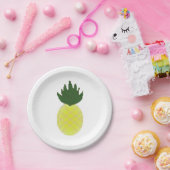 Artsy Pineapple Papieren Bordje (Feest)