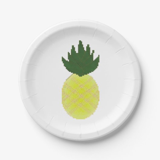 Artsy Pineapple Papieren Bordje (Voorkant)