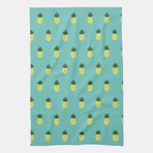 Artsy Pineapple Pattern Theedoek (Verticaal)