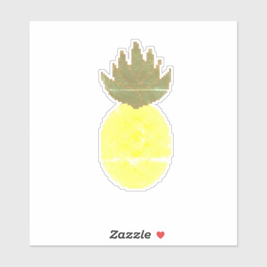 Artsy Pineapple Sticker (Vel)