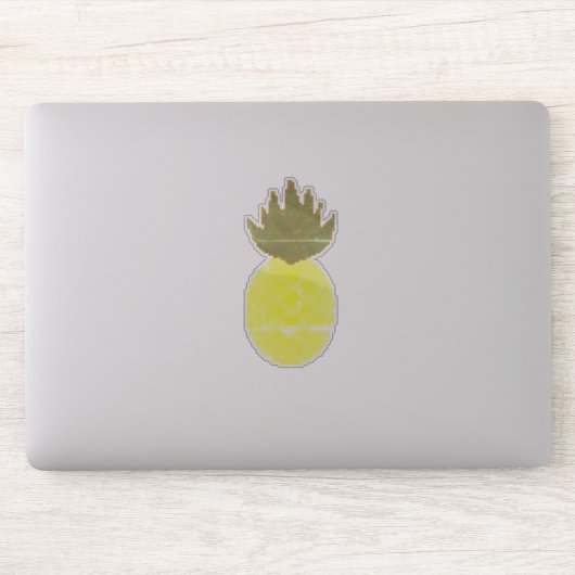Artsy Pineapple Sticker (Computer)