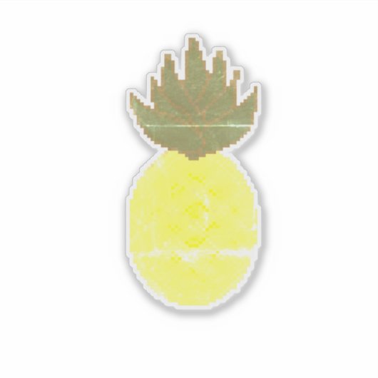 Artsy Pineapple Sticker (Voorkant)