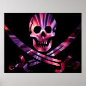 Artsy Pirate Skull Poster (Voorkant)