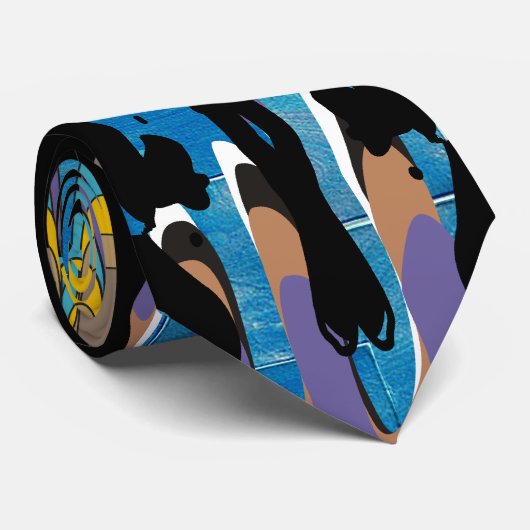 Artsy Psychiatrist Rorschach Stropdas voor mannen (Opgerold)
