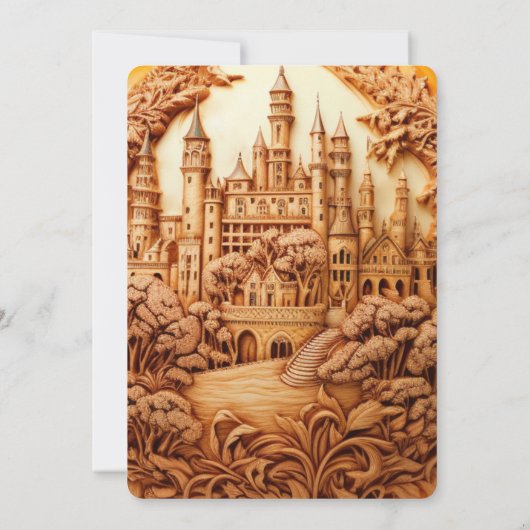 Artsy Pumpkin Carving Autumn Party Kaart (Achterkant)