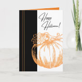 Artsy Pumpkin Halloween Kaart (Voorkant)