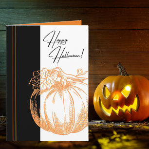 Artsy Pumpkin Halloween Kaart