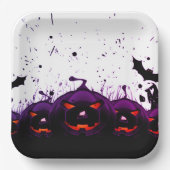 Artsy Pumpkin Papieren Bordje (Voorkant)