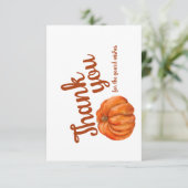 Artsy Pumpkin Thank you notes Bedankkaart (Staand voorkant)