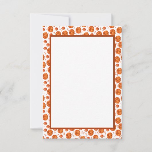 Artsy Pumpkin Thank you notes Bedankkaart (Achterkant)