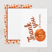 Artsy Pumpkin Thank you notes Bedankkaart (Voorkant / Achterkant)