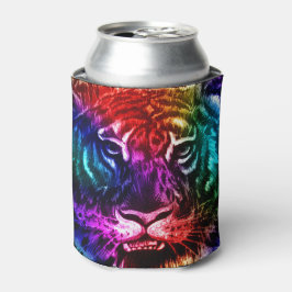 Artsy Rainbow Tiger Blikjeskoeler