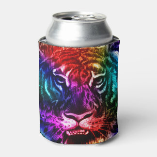 Artsy Rainbow Tiger Blikjeskoeler