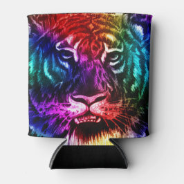 Artsy Rainbow Tiger Blikjeskoeler