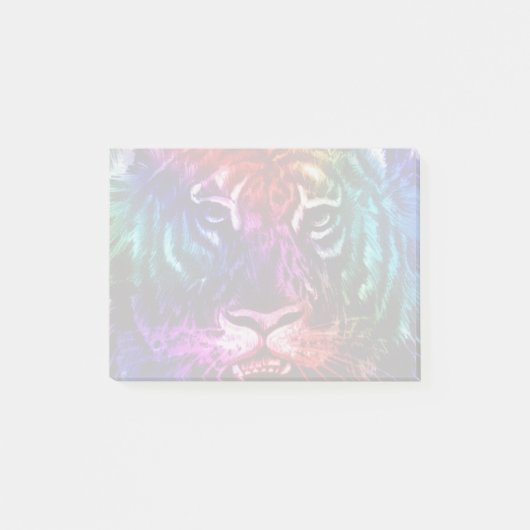Artsy Rainbow Tiger Post-it® Notes (Voorkant)