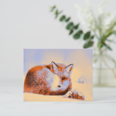 *~* Artsy Red Fox AP18 Artistiek schilderij Wildli Briefkaart (Staand voorkant)