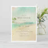 Artsy Retro  Peaceful Beach Vrijgezellenfeest Kaart (Staand voorkant)