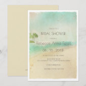 Artsy Retro  Peaceful Beach Vrijgezellenfeest Kaart (Voorkant / Achterkant)